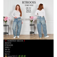 Rtrooss  Баггі джинси іржавий кольору Baggy fit 28-32 3160-1