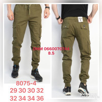 Rtrooss  Джогери брюки хакі кольору з боковими кишенями Jogger fit 29-36 8075-4