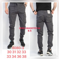 Rtrooss  Джогери сірого кольору з боковими кишенями 30-38 8080-3