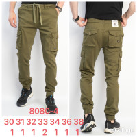 Rtrooss  Джогери брюки хакі кольору з боковими кишенями Jogger fit 30-38 8080-4