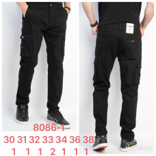 Rtrooss  Джогери чорного кольору з боковими кишенями 30-38 8086-1