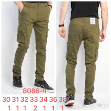 Rtrooss  Джогери брюки хакі кольору з боковими кишенями Jogger fit 30-38 8086-4