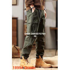 Superlupp Джогери брюки хакі кольору з боковими кишенями Jogger fit 30-38 1895