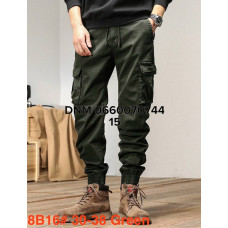 Superlupp Джогери брюки хакі кольору з боковими кишенями Jogger fit 30-38 8-16