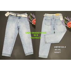 UiUj Мом джинси блакитного кольору Mom fit XS-Xl 184-4