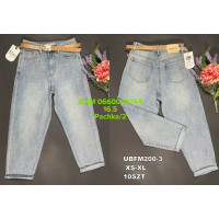 UiUj Мом джинси іржавого кольору Mom fit XS-Xl 200-3