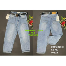 UiUj Мом джинси блакитного кольору Mom fit XS-Xl 220-2