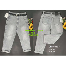 UiUj Мом джинси сірого кольору Mom fit XS-Xl 229-1