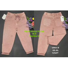 UiUj Мом джинси рожевого кольору стрейч XS-Xl 803-8