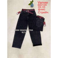 Vanver Баггі джинси сірого кольору фліс утеплені зима Baggy 28-33 82126