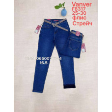 Vanver Straight джинси синього кольору утеплені зима фліс 25-30 8317