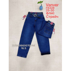 Vanver Баггі джинси синього кольору фліс утеплені зима Baggy 25-30 8328