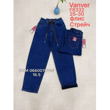 Vanver Баггі джинси синього кольору фліс утеплені зима Baggy 25-30 8332