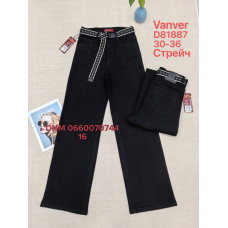 Vanver Wide leg джинси чорного кольору 30-36 81887