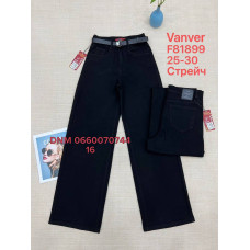 Vanver Wide leg джинси чорного кольору 25-30 81899