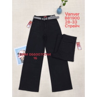 Vanver Wide leg джинси чорного кольору 28-33 81900