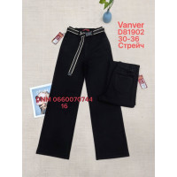Vanver Wide leg джинси чорного кольору 30-36 81902