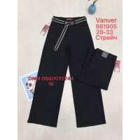 Vanver Wide leg джинси чорного кольору 28-33 81905