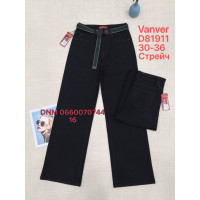 Vanver Wide leg джинси чорного кольору 30-36 81911
