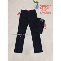 Vanver Класичні джинси чорного кольору Classic fit 32-42 82063