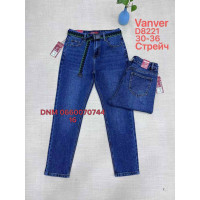 Vanver Мом джинси синього кольору Mom fit 30-36 8221