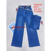 Vanver Wide leg джинси широкі синього кольору 28-33 871