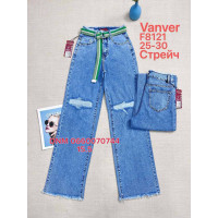 Vanver Wide leg джинси блакитного кольору 25-30 8121