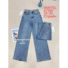 Vanver Wide leg джинси синього кольору широкі 25-30 7186
