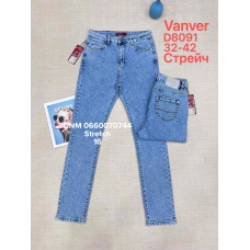 Vanver Класичні джинси блакитного кольору Classic fit 32-42 8091