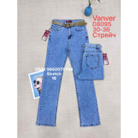 Vanver Класичні джинси блакитного кольору Classic fit 30-36 8095