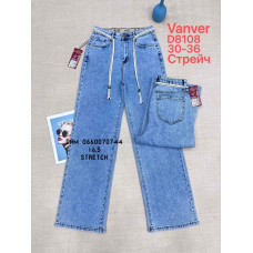 Vanver Wide leg джинси блакитного кольору стрейч весна 30-36 8108