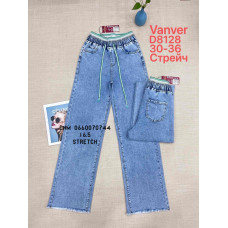 Vanver Wide leg джинси блакитного кольору стрейч весна 30-36 8128