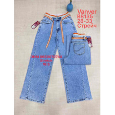 Vanver Wide leg джинси блакитного кольору стрейч весна 28-33 8135