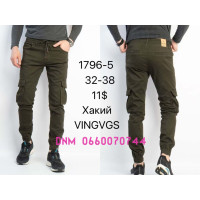 Vingvgs Джогери брюки хакі кольору з боковими кишенями Jogger fit 32-38 1796-5
