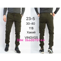 Vingvgs Джогери брюки хакі кольору з боковими кишенями Jogger fit 30-40 23-5