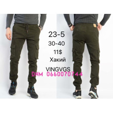 Vingvgs Джогери брюки хакі кольору з боковими кишенями Jogger fit 30-40 23-5