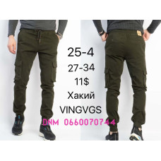 Vingvgs Джогери брюки хакі кольору з боковими кишенями Jogger fit 27-34 25-4