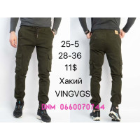 Vingvgs Джогери брюки хакі кольору з боковими кишенями Jogger fit 28-36 25-5