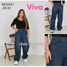 Viva Баггі джинси синього кольору Baggy 28-33 8035