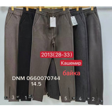 Yimeite Мом резинка брюки кашемір байка утеплені зима Mom fit 28-33 2013
