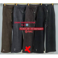 Yimeite Wide leg брюки широкі вельвет фліс утеплені зима 28-33 1030