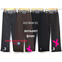 Yimeite Wide leg брюки широкі вельвет фліс утеплені зима 28-33 2027