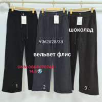 Yimeite Wide leg брюки широкі вельвет фліс утеплені зима 28-33 9062