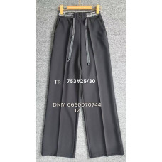 Yimeite Wide leg брюки трикотажні чорного кольору 25-30 753