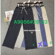 Yingguoxiang Wide leg брюки трикотажні пояс на резинці літо 28-33 9056