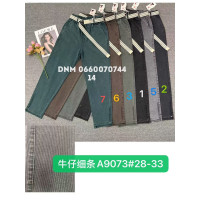 Yingguoxiang Мом брюки трикотажні пояс на резинці літо Mom fit 28-33 9073