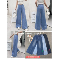 Yingguoxiang Wide leg брюки трикотажні пояс на резинці літо 28-33 9080