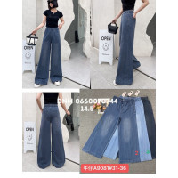 Yingguoxiang Wide leg брюки трикотажні пояс на резинці літо 31-36 9081