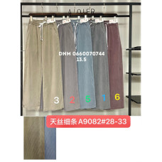 Yingguoxiang Wide leg брюки трикотажні пояс на резинці літо 28-33 9082