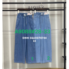 Yingguoxiang Wide leg брюки трикотажні пояс на резинці літо 28-33 9088